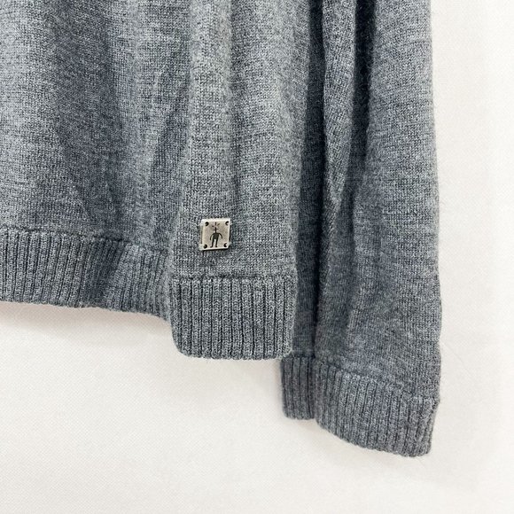 Smartwool Men's Gray Quarter Zip Pullover Sweater Merino Wool - Size XL - Picture 3 of 9